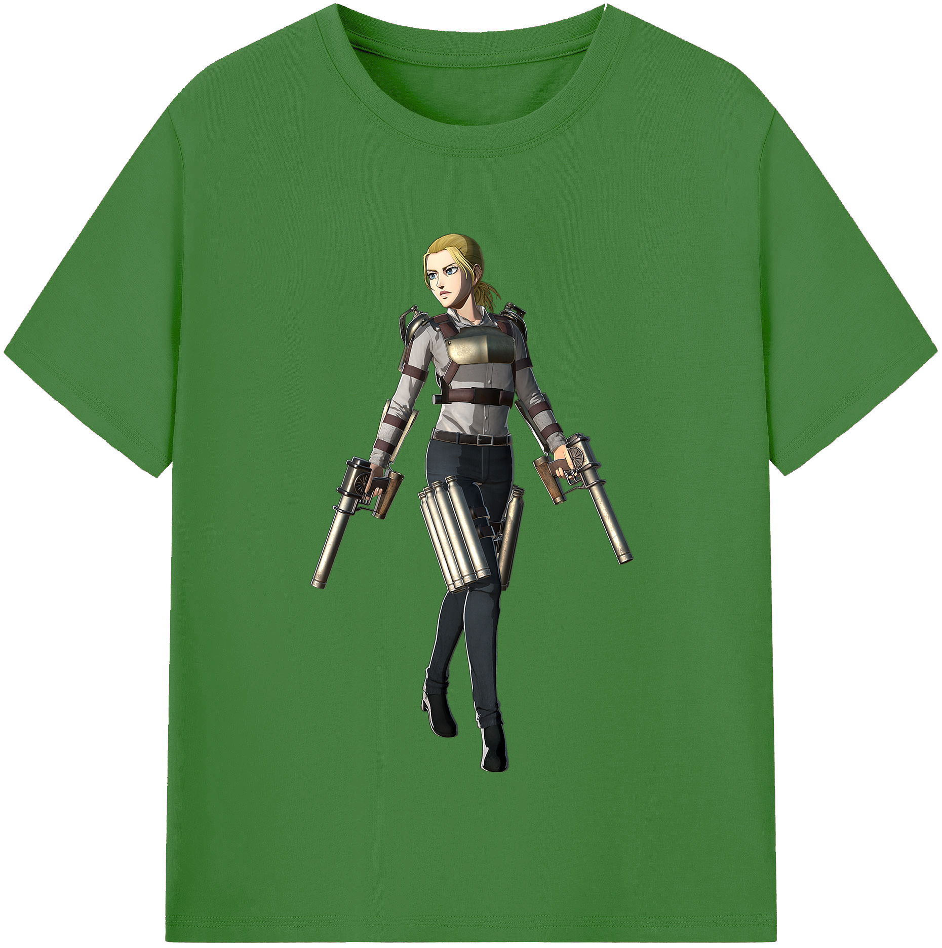 （画像用） 進撃の巨人 Attack on Titan レディースカジュアルプリントTシャツ（綿100％）